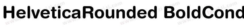 HelveticaRounded BoldCondensed字体转换